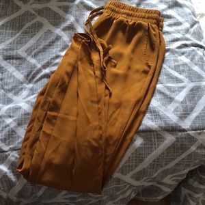 Mustard Flowy Pants